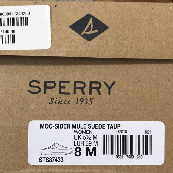Sperry~ Moc-sider Suede Mules - Picture 11 of 11